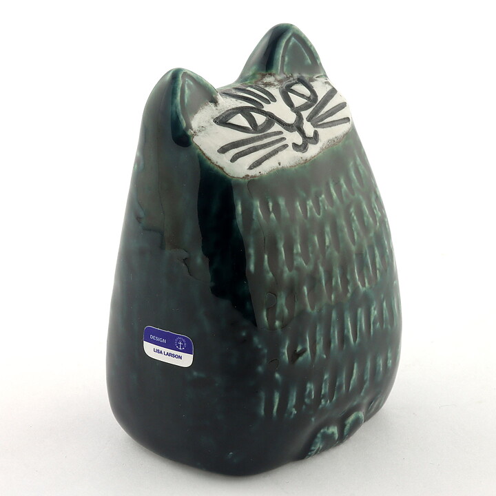 リサラーソン ネコ Liten Katt  深緑　1965年  10cm