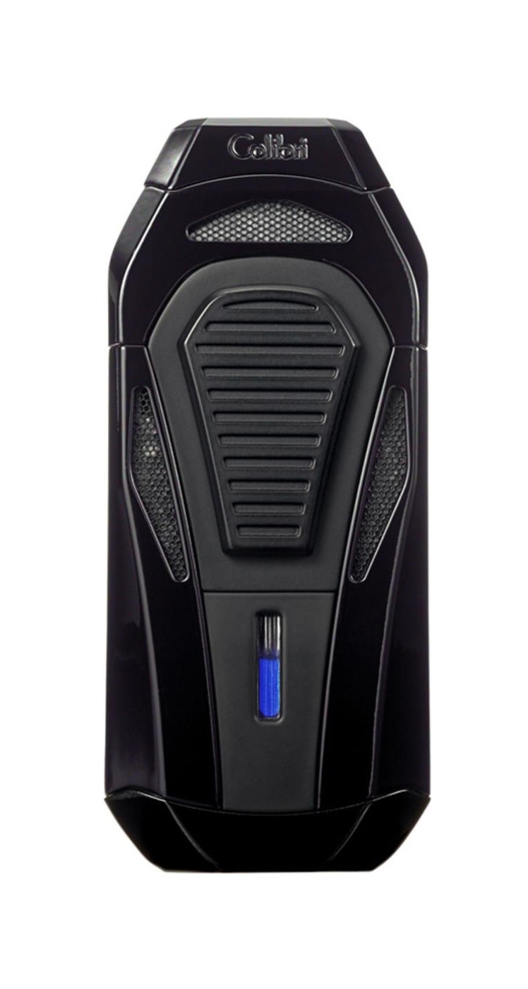 Colibri Boss III Jet Lighter - Inbyggd Dubbelgiljotin Black