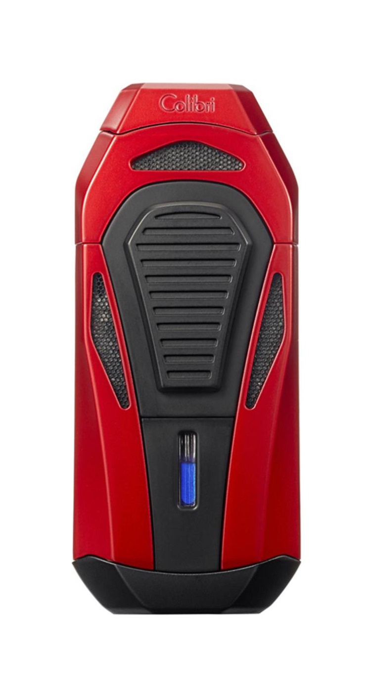 Colibri Boss III Jet Lighter - Inbyggd Dubbelgiljotin Red