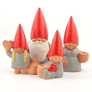 リサラーソン Santa's Familyシリーズ サンタとキャンドルホルダー 1980年代  14cm