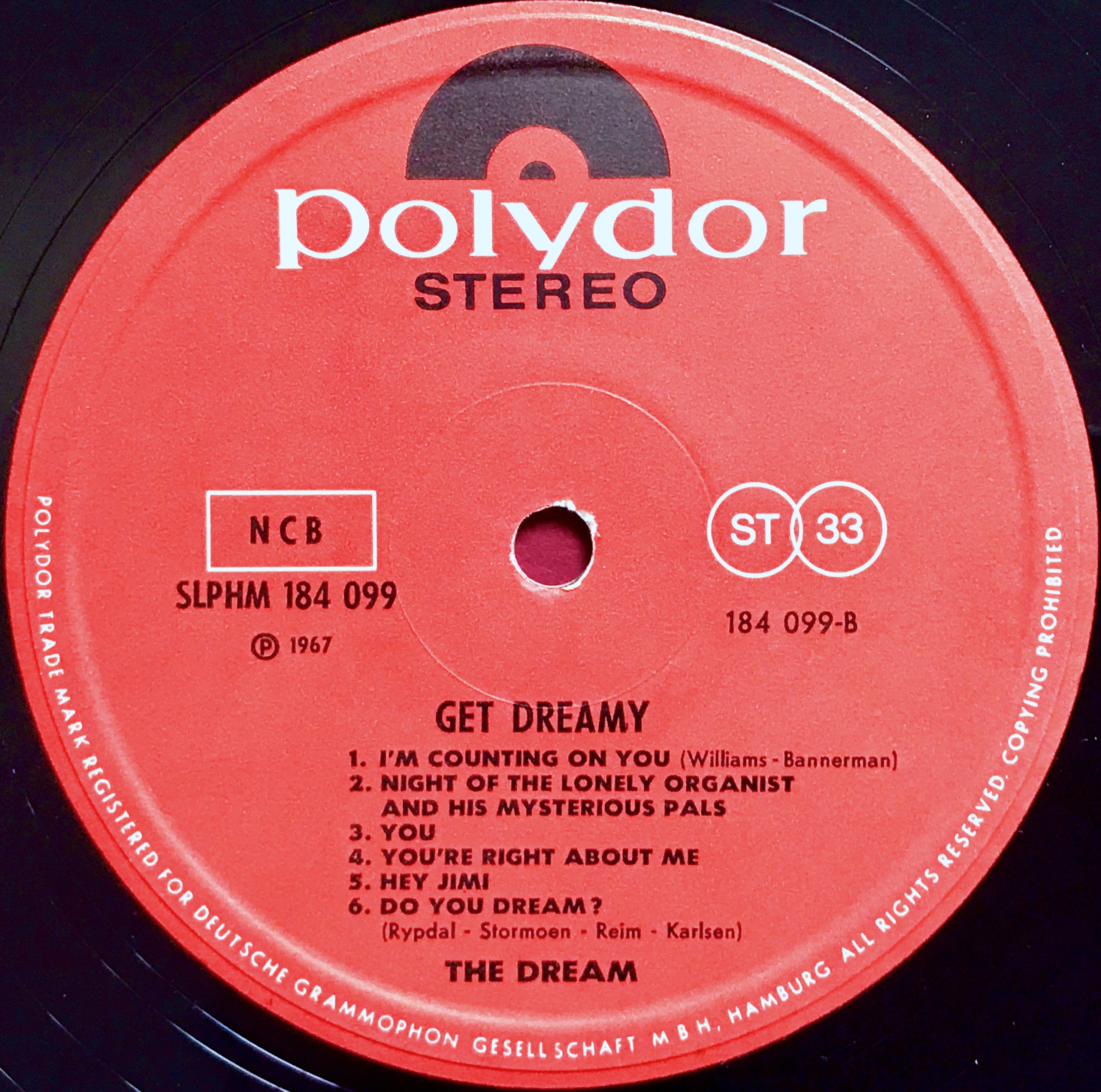 The DREAM - Get dreamy Norway-orig LP 1967 - 8