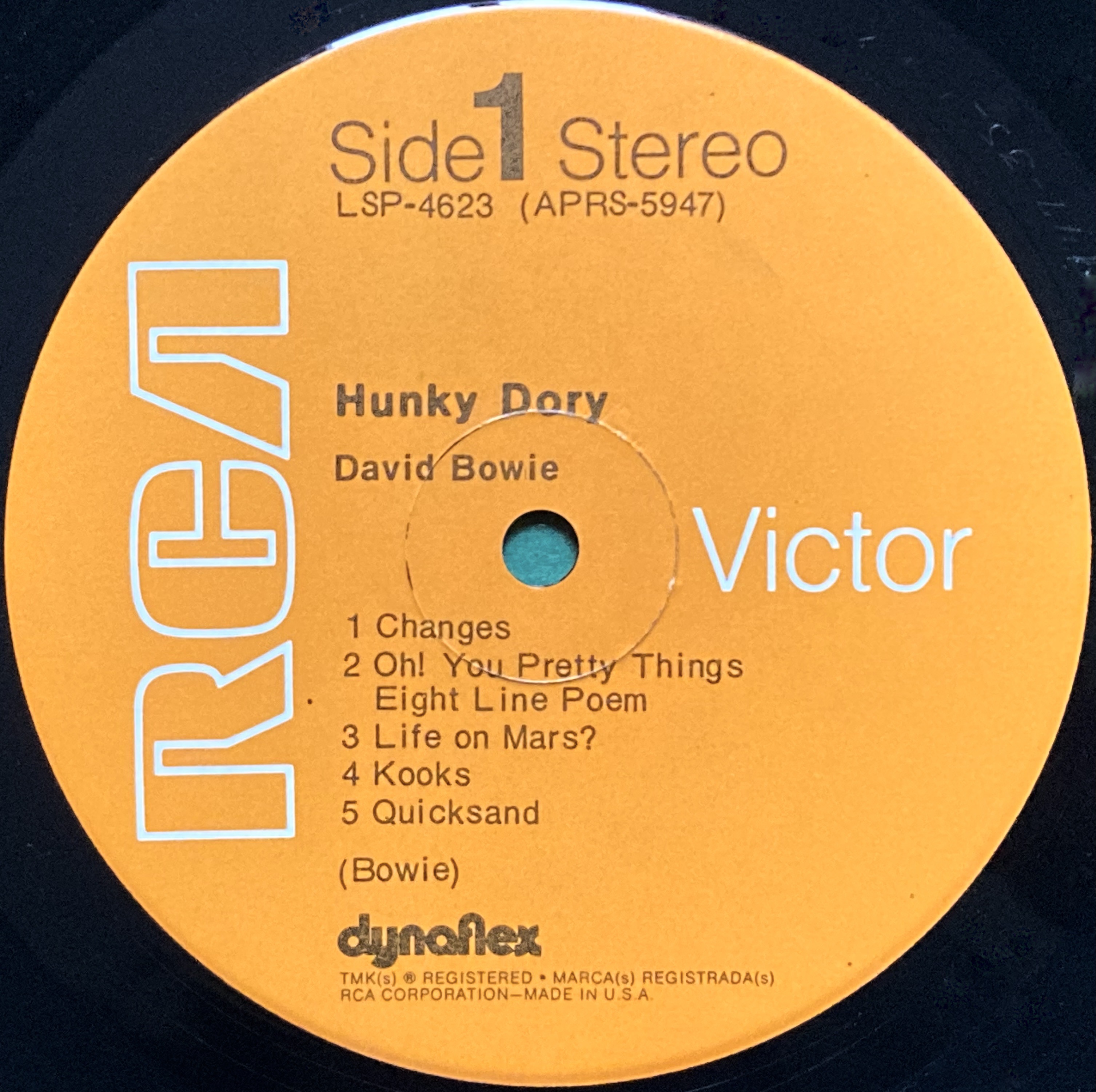 DAVID BOWIE - Hunky dory US-orig LP 1972 - 3