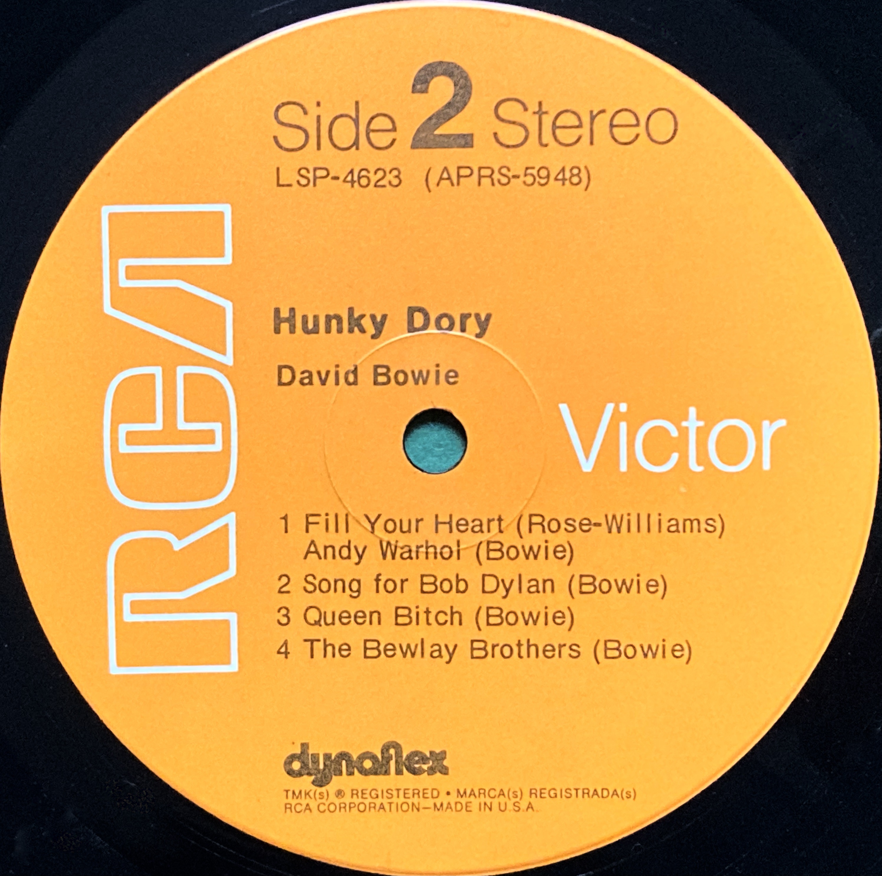 DAVID BOWIE - Hunky dory US-orig LP 1972 - 4