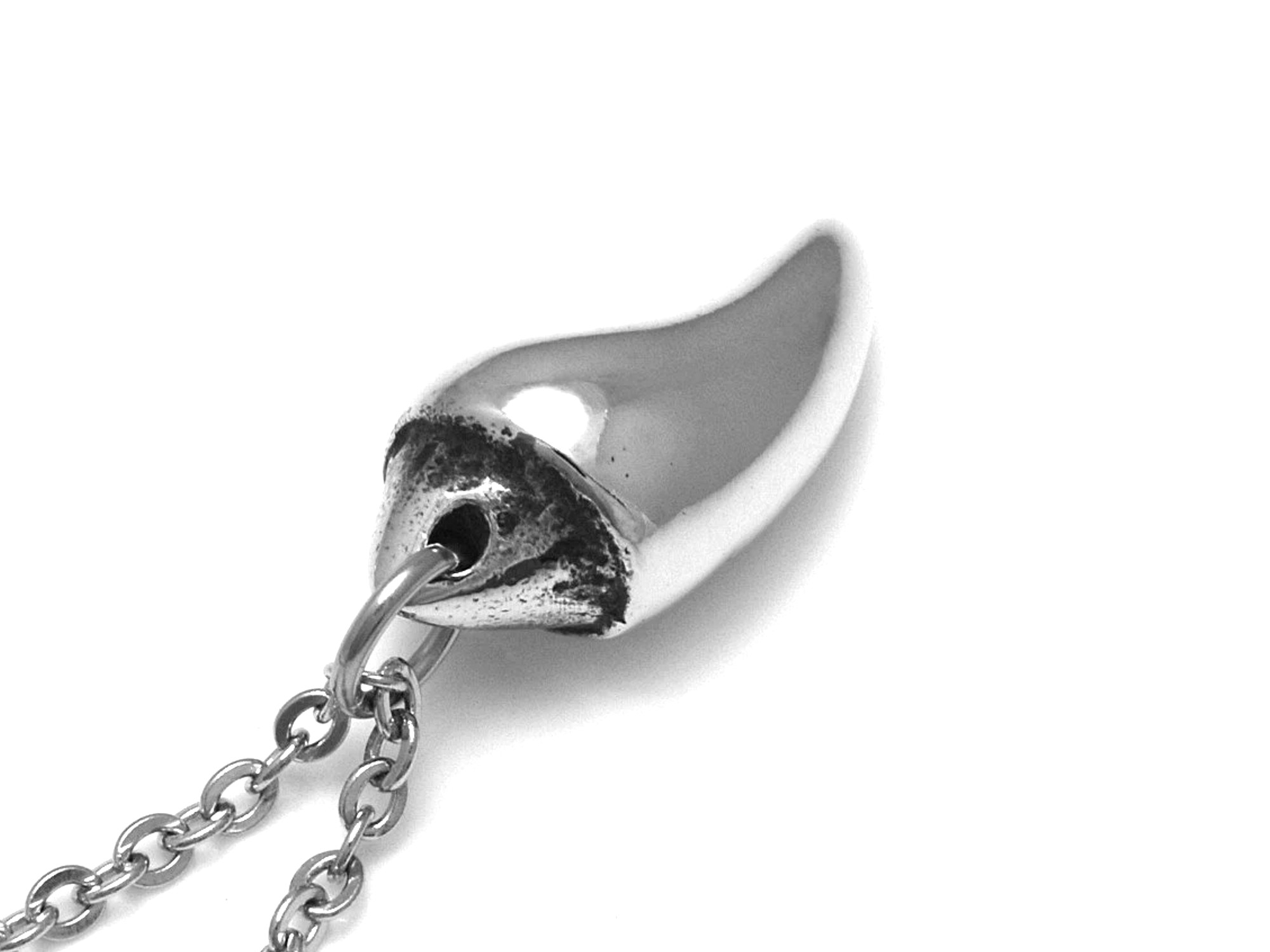 Fladdermustand Halsband, Fladdermus Smycke i Tenn - 3