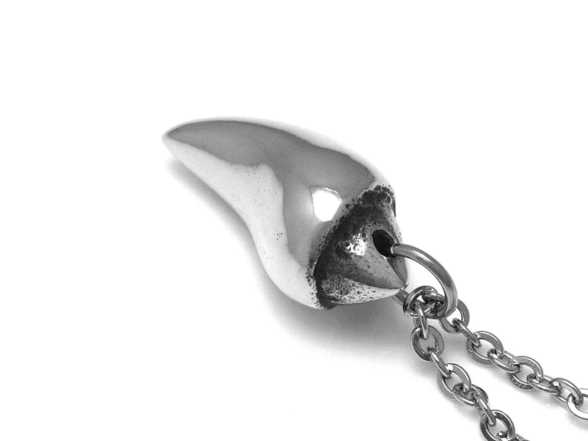 Fladdermustand Halsband, Fladdermus Smycke i Tenn - 2