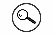Symboletikett – Krim – selvklebende etikett med krimsymbol for merking av hyller og materiale.