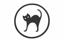 Symboletikett – Husdyr – selvklebende etikett med kjæledyrsymbol for merking av hyller og materiale.
