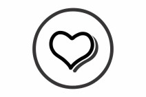 Symbol Label – Love – self-adhesive label with love symbol for marking shelves and materials.