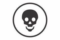 Symbol Label – Horror – self-adhesive label with horror symbol for marking shelves and materials.