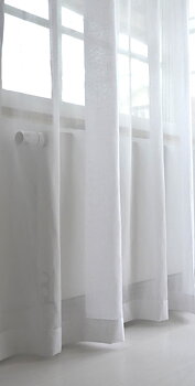 Gardin Grace enkel bredd Vit Höjd 250 cm