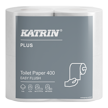 Katrin Plus Toalettrulle 400 2-lager, EasyFlush