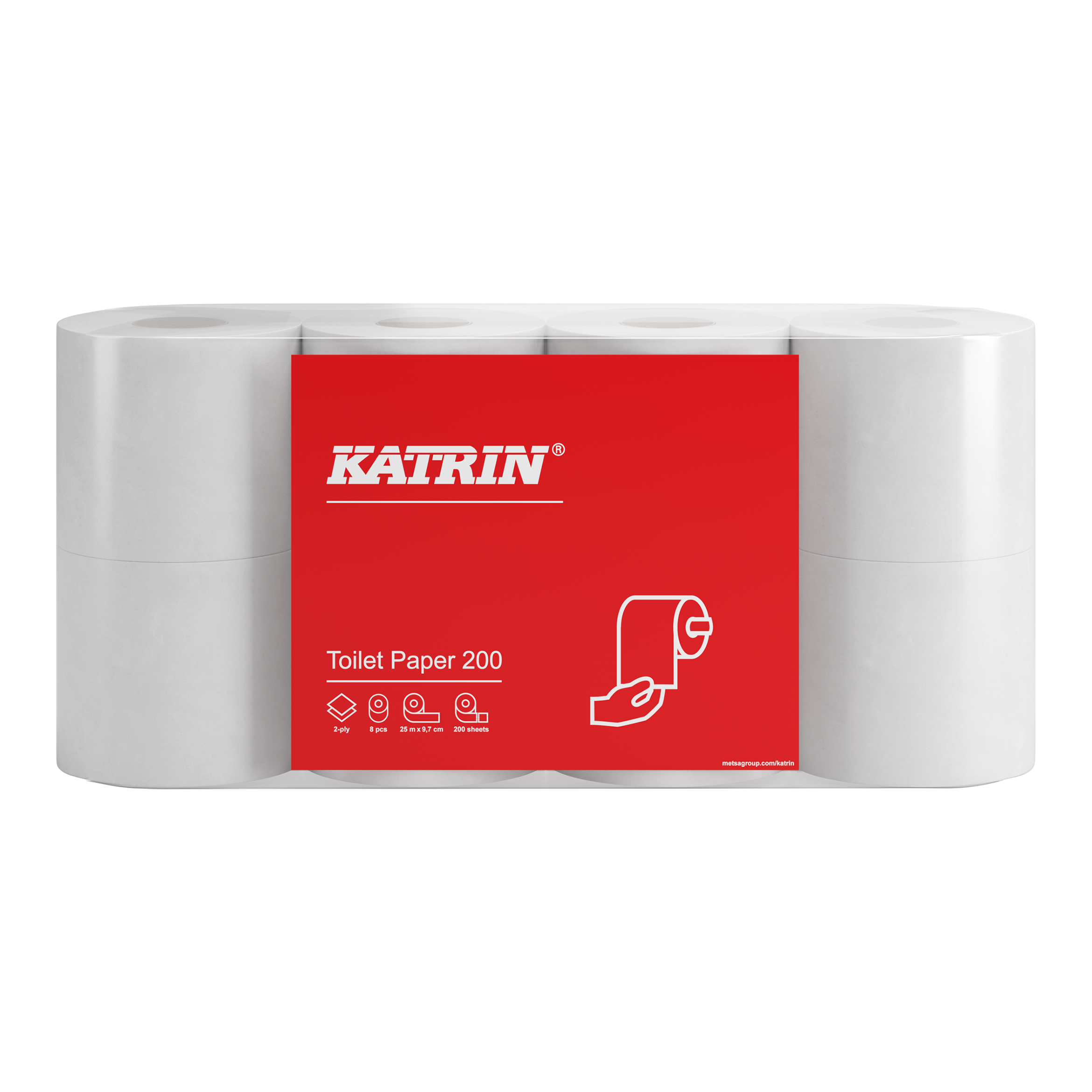 Katrin Toalettrulle 200 2-Lagers