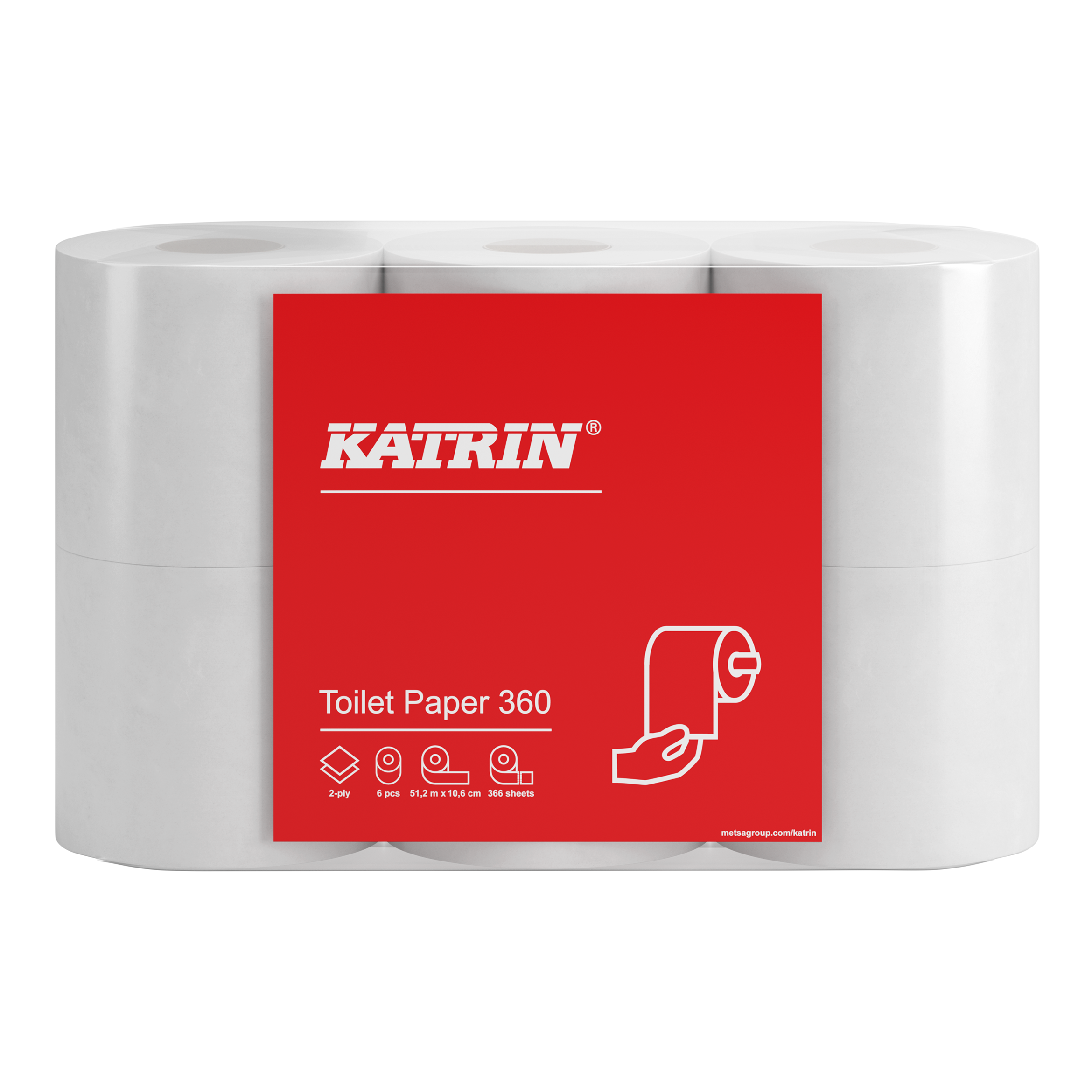 Katrin Toalettrulle 360 2-lagers