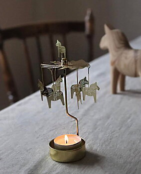 Änglaspel Dalahäst, guld