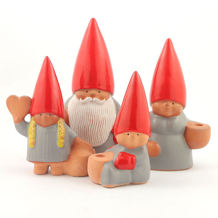 Lisa Larson (Santa's Family 1980s) Santa Claus' Wife Candleholder 18 cm