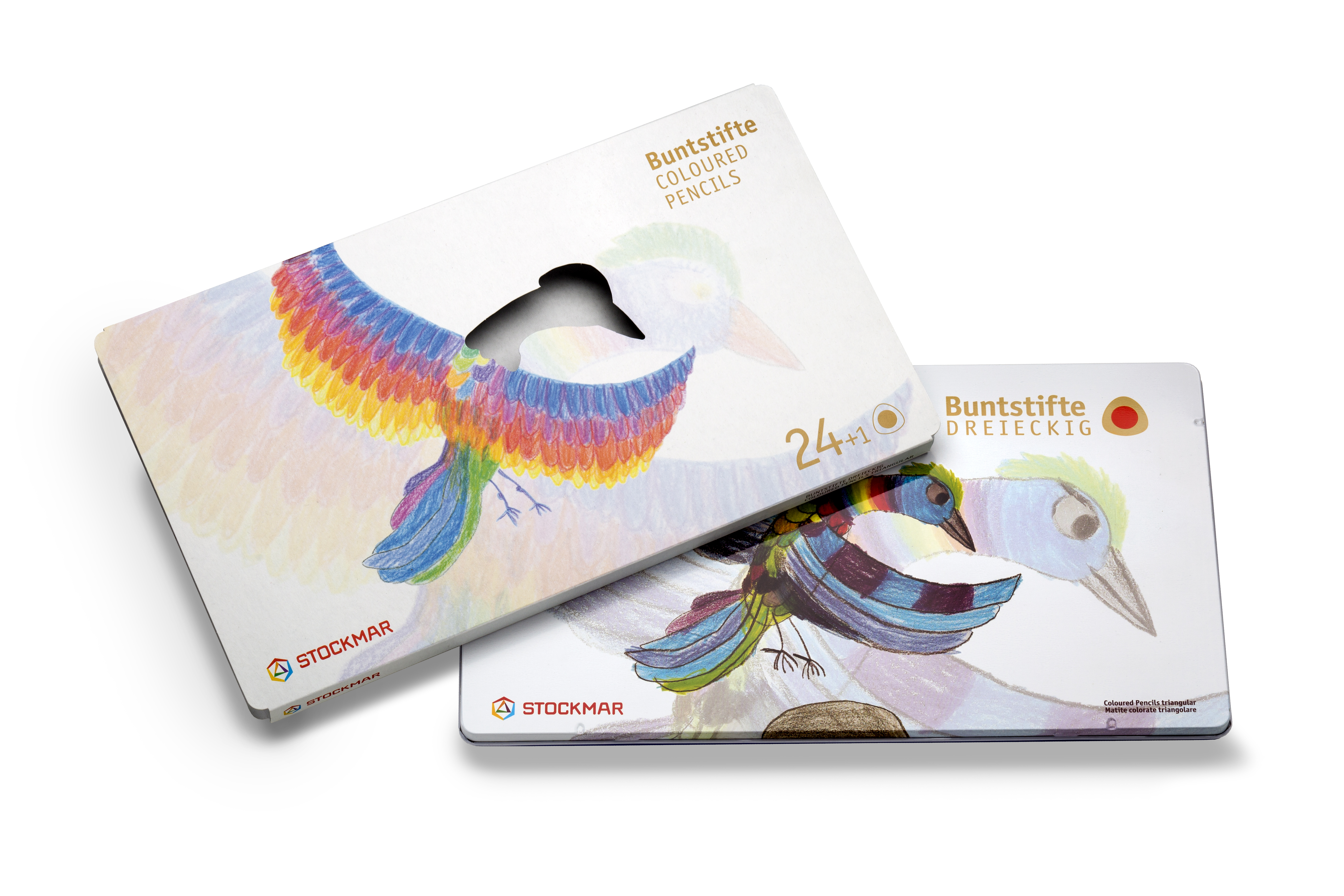 Stockmar Färgpennor TRIANGELFORMADE 24-pack + 1 st grafitpenna