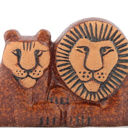 Lisa Larson (Noaks Ark 1978) Laid-Back Lion Couple 16/8 cm