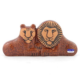 Lisa Larson (Noaks Ark 1978) Laid-Back Lion Couple 16/8 cm