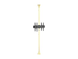 M Floor to Ceiling Mount Pro MBFC2U Brass