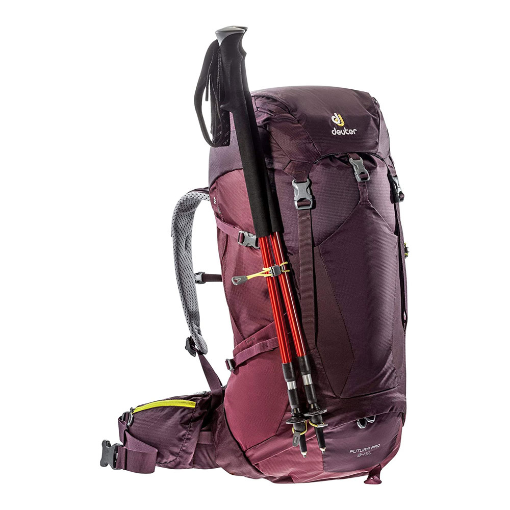 Vandringsryggsäck - DEUTER Futura Pro 34 SL Aubergine-Maroon - 3