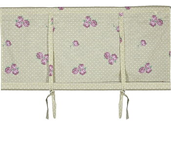 Hissgardin prickar och rosor shabby chic lantlig stil