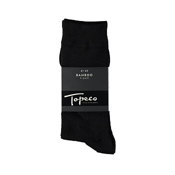 4-Pack Topeco Mens Bambu Svart