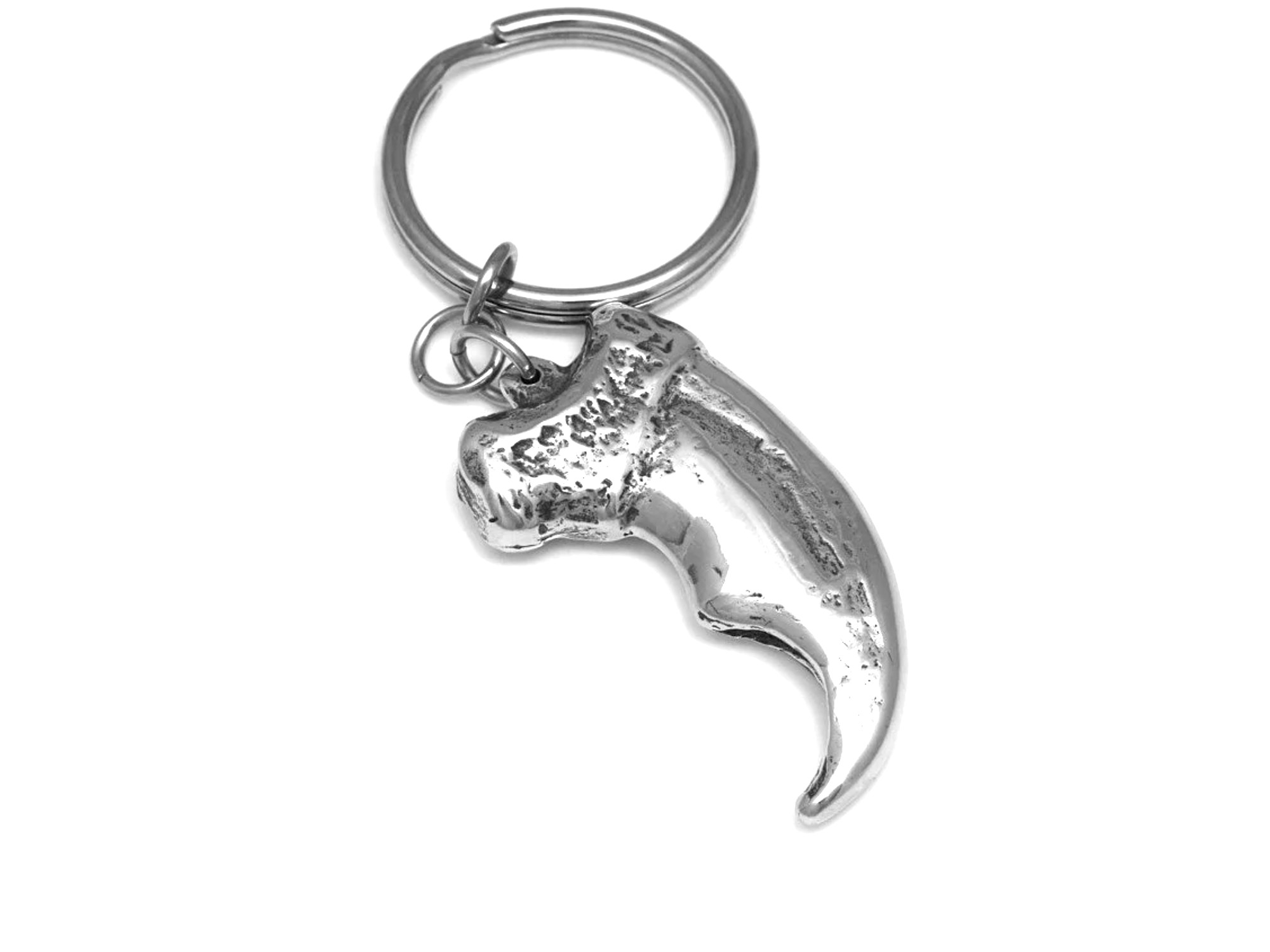 Isbjörnsklo Nyckelring, Isbjörn Accessoar, Djur Nyckelhållare i Tenn och Stål - 3