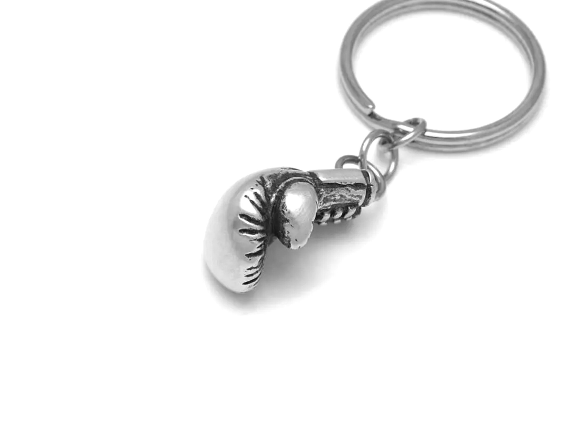 Boxningshandske Nyckelring, Boxare Accessoar, Boxning Nyckelhållare i Tenn och Stål - 3