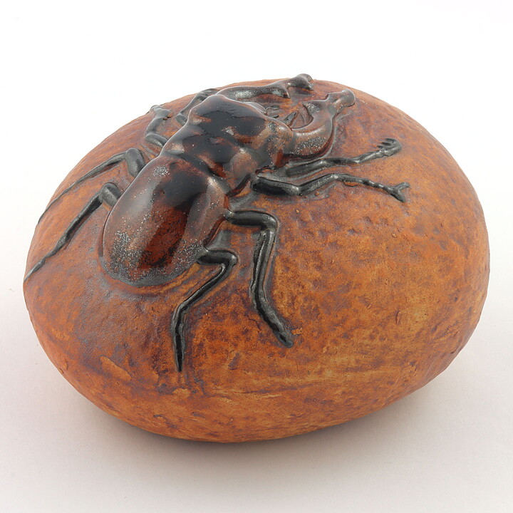 リサラーソン Landskapsdjurシリーズ クワガタ Ekoxe  Jie Keramik社 10cm