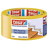 TESA BYGGETAPE SPVC 67001 GUL 33MX50MM ( 1 stk )