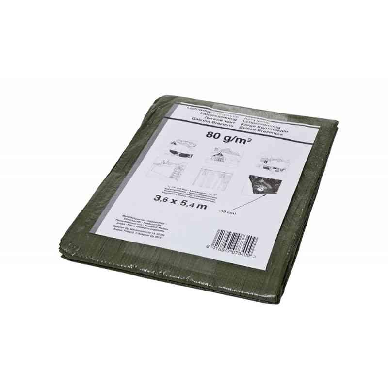 Tarpaulin green lightweight woven plastic ( 1 piece )