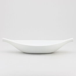 スティグ・リンドべリ Pungoシリーズ 小舟型の白いボウル  Bowl 1953年