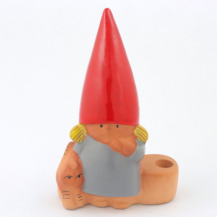 Lisa Larson (Santa's Family 1980s) Elf with Cat Candleholder 15 cm