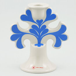 Lisa Larson (1982) Floral Candleholder 13 cm  [Sample Images]