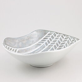 Mari Simmulson (Ax 1958) Rounded Bowl with Relief Decor 22 cm
