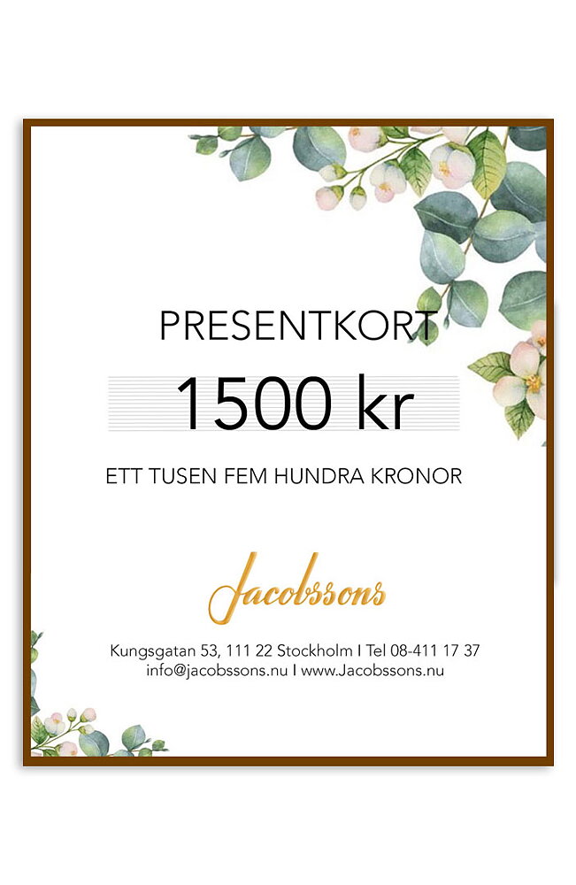 Presentkort 1500 kronor