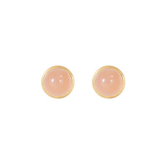 Lotus Pienet korvakorut poskipuna Moonstone