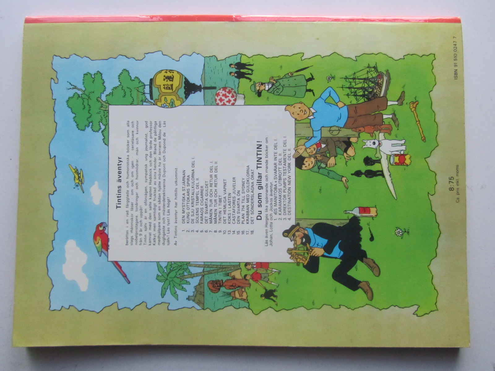 Tintin 02 Kung Ottokars spira 1:a uppl. Vg - 2