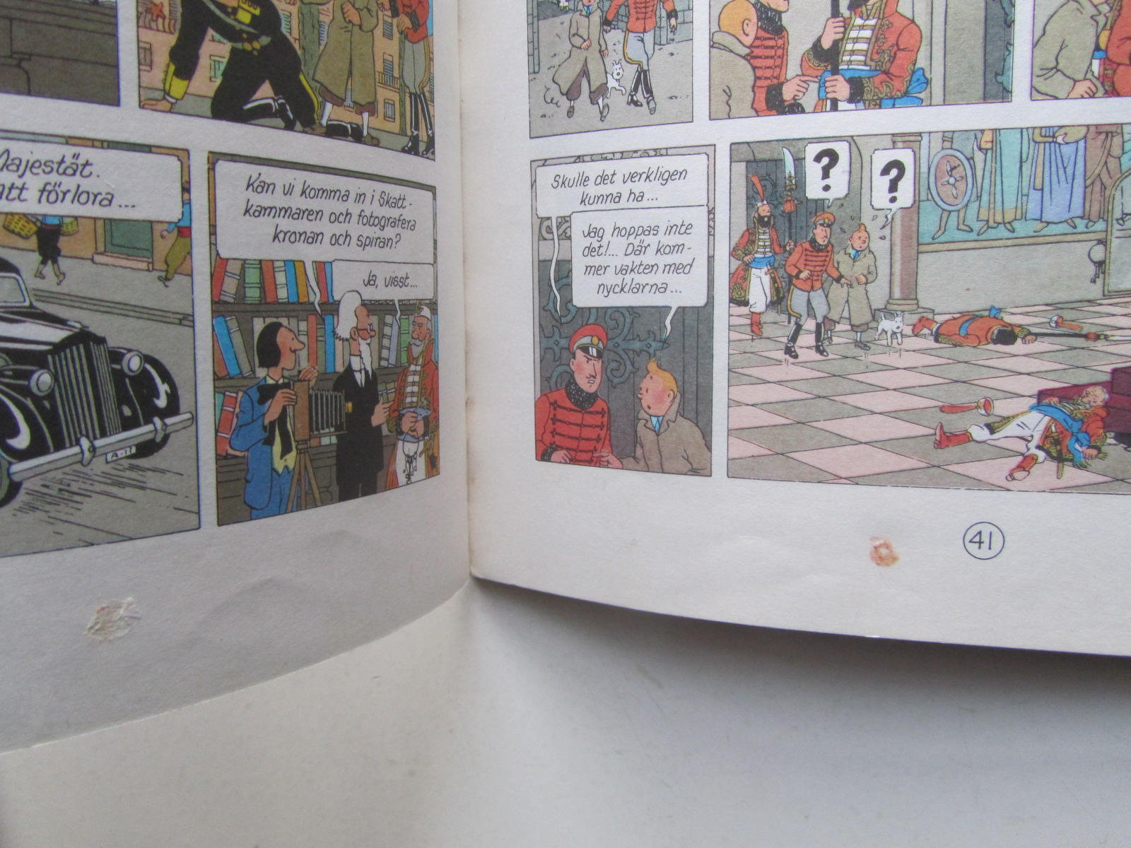 Tintin 02 Kung Ottokars spira 1:a uppl. Vg - 5