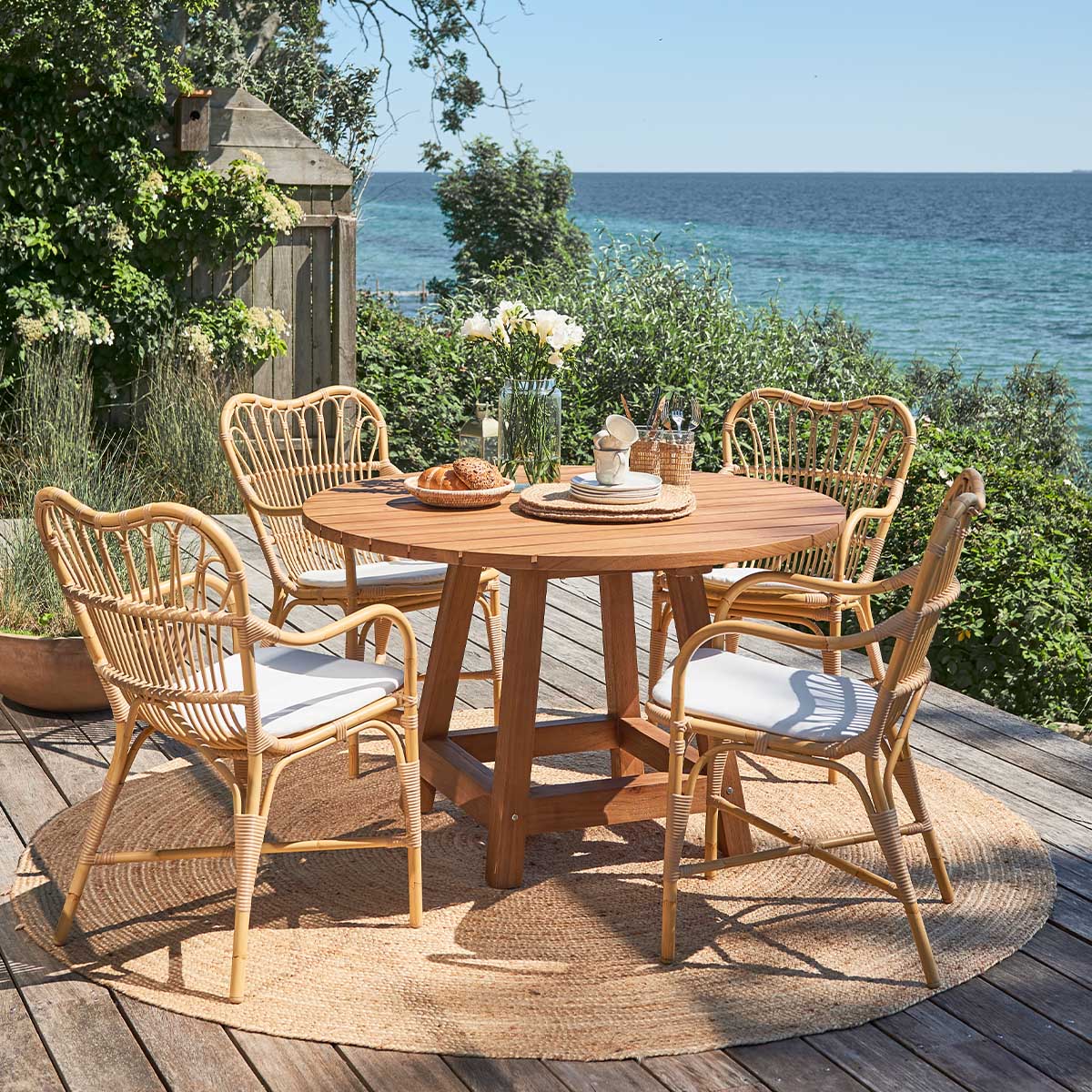 Runt teakbord 120 cm George Sika-Design - 2