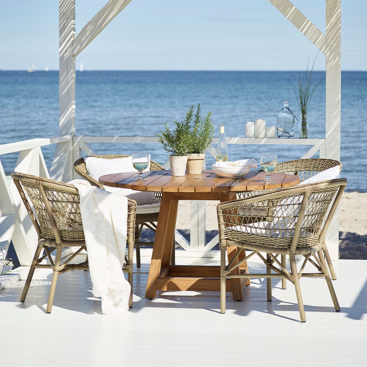 Runt teakbord 120 cm George Sika-Design - 3
