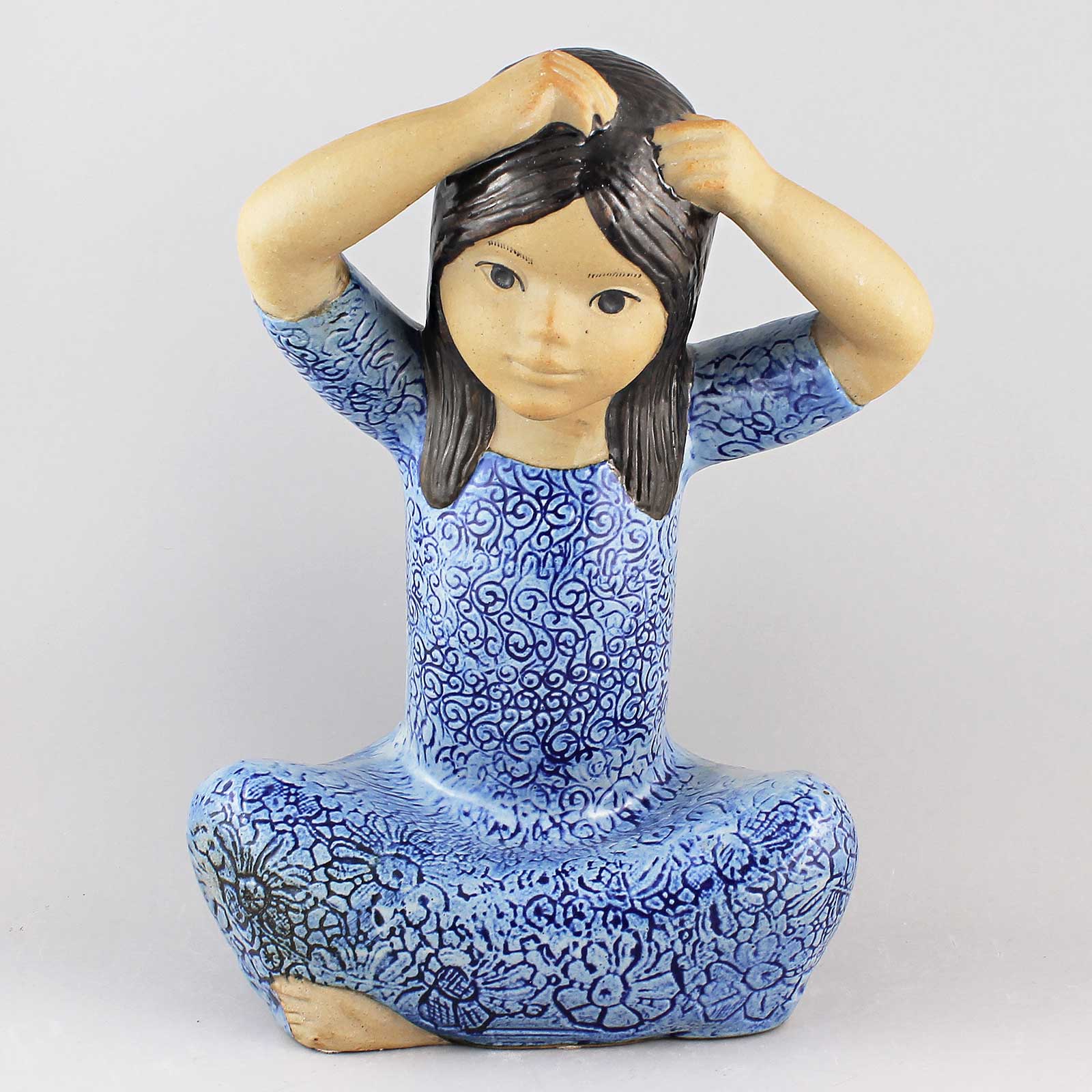 ■極レア LISA LARSON リサラーソン SKULPTURER タイの少女 □極レア LISA LARSON リサラーソン SKULPTURER タイの少女 工芸品
