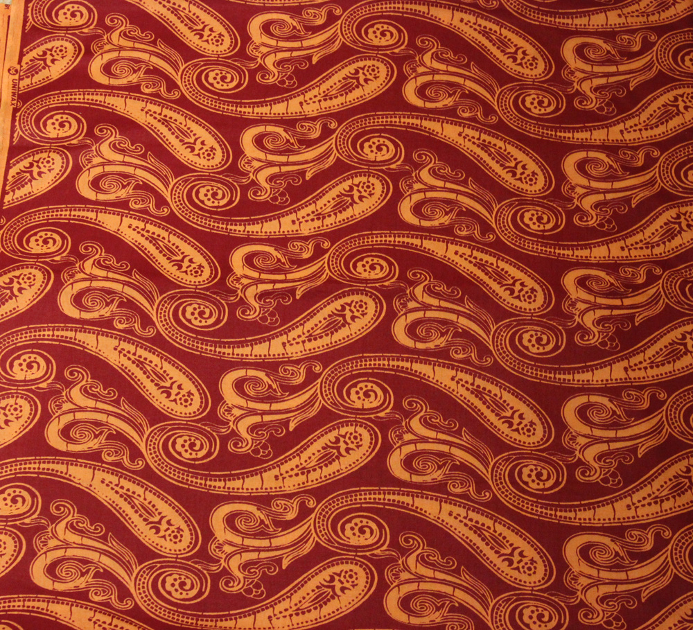 Afrikanskt tyg Red Paisley - 3