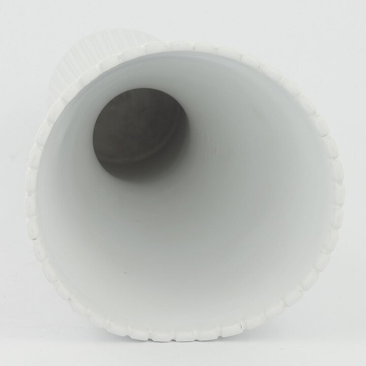 Stig Lindberg (Vinda 1950) White Widening Vase 23 cm