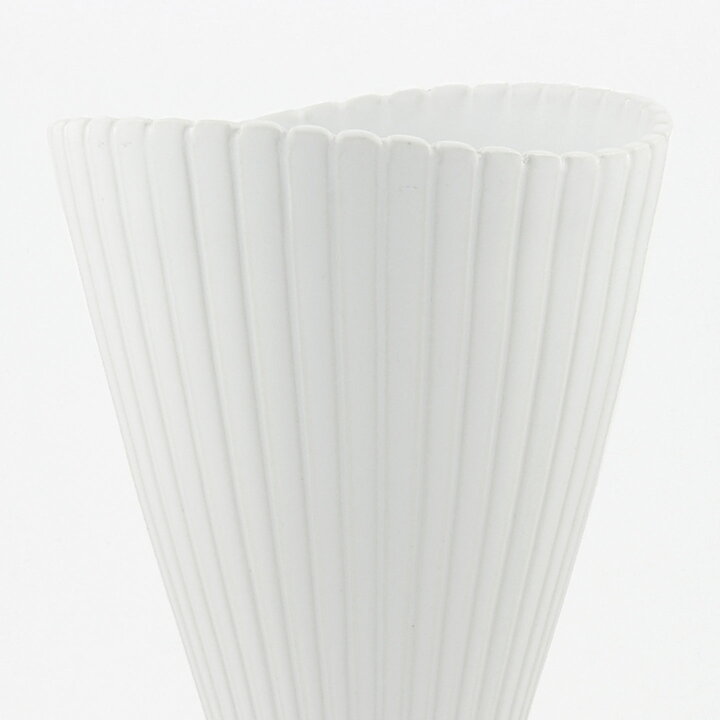 Stig Lindberg (Vinda 1950) White Widening Vase 23 cm