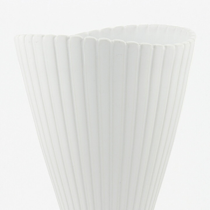 Stig Lindberg (Vinda 1950) White Widening Vase 23 cm