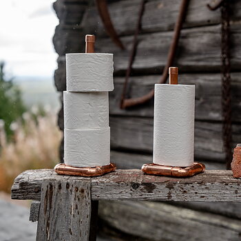 Toilettenpapierhalter aus Kupfer