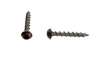Fönsterbleckskruv 3,5x25 mm, Brun RAL 8017, 50 st