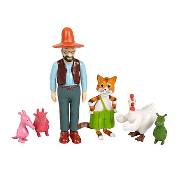 Pettson och Findus figurer, 6-pack