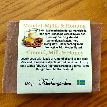 Mandel, mjölk o honung, naturtvål